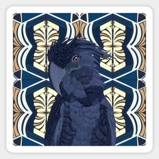 Blue Cockatoo Bird Sticker